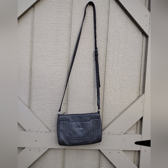Marc Jacobs Empire City Grey Pebbled Leather Small Crossbody Bag - Picture 1 of 9